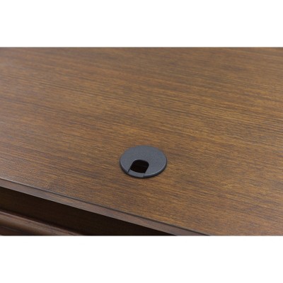 Lyncott 60" Brown Wood Home Office Desk with Drawers