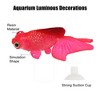 Unique Bargains Aquarium Glowing Simulation Animal Decor Artificial Golden Fish Ornament with Suction Cup Red 1 Pcs - 3 of 4