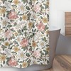 Sweet Jojo Designs Shower Curtain 72in.x72in. Vintage Floral Pink Green Yellow White - 3 of 4