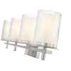 Grayson 4-Light Bath Vanity Light - Contemporary Steel Design with Clear Glass Diffuser - 3 of 4
