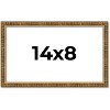 PosterPalooza | Photo Size Textured Gold Picture Frame - UV Acrylic, Foam Board Backing, Hanging Hardware - 3 of 4
