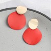 SOHI Women's Contrast Drop Earrings - 2 of 3
