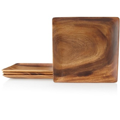 Pacific Merchants Acaciaware 10 x 10 Inch Square Serving Plate