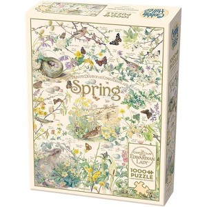 Cobble Hill 1,000 Piece Jigsaw Puzzle - Country Diary: Spring (Poster Included), Ages 12 and Up - 1 of 1