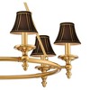 Stiffel Hartley 28"W Antique Gold 6-Light Chandelier with Black Shade - 2 of 4