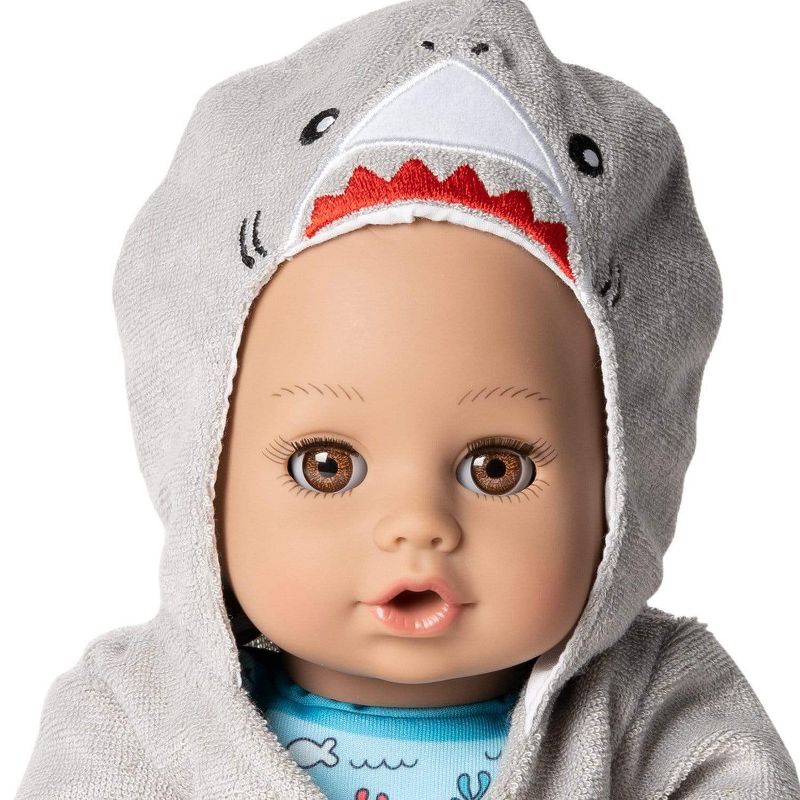 Adora Bath Toy Baby Doll in Baby Shark Themed Bathrobe - 13 inch Water Toy with QuickDri Body, 2 of 10