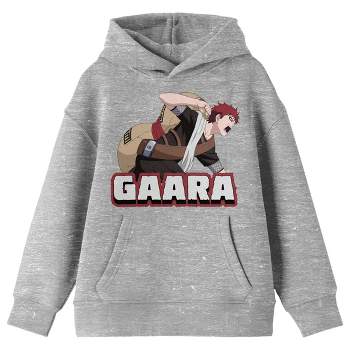 Naruto Classic Gaara Character in Action Pose Youth Athletic Heather Hoodie