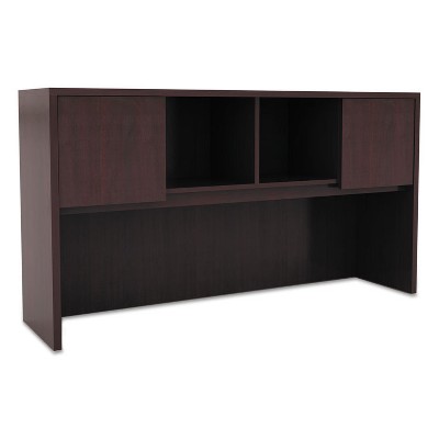 Alera Valencia Series Hutch with Doors 58 7/8w x 15d x 35 1/2h Mahogany VA286015MY