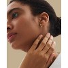 Molenia Huggie Hoop Earrings for Women, 14K Gold Plated Sterling Silver Small Chunky Earrings Fine Jewelry Anniversary Birthday Gifts for Her Women - 4 of 4