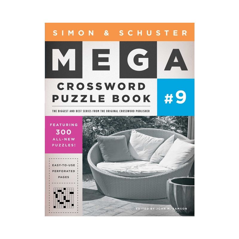 Simon & Schuster Mega Crossword Puzzle Book #9 - (S&s Mega Crossword Puzzles) by  John M Samson (Paperback), 1 of 2