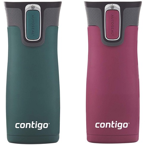 Contigo Autoseal 16oz Travel Mug 2 Pack - Turquoise/Gray