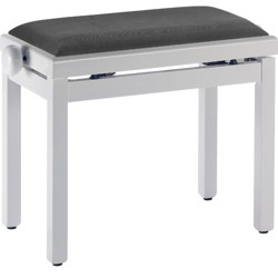 Stagg Highgloss Black Piano Stool With Black Velvet Covering Black