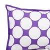 Bacati - MixNMatch Purple Throw Pillow - 3 of 4