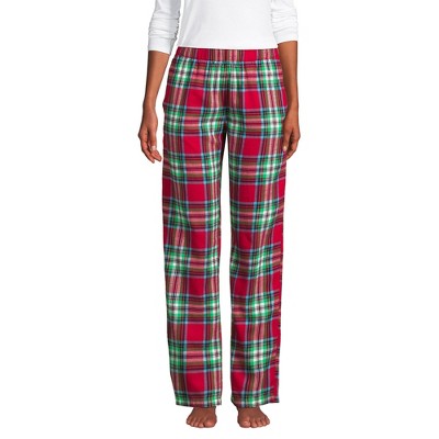 Lands' End Women's Print Flannel Pajama Pants