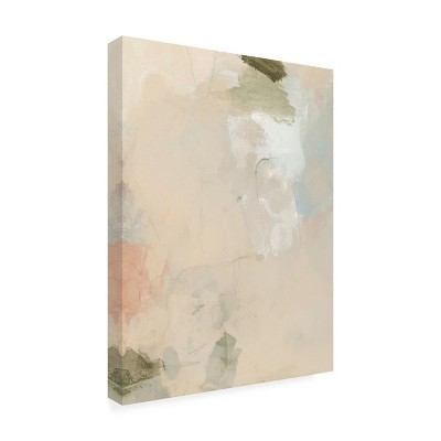 Muted Pastel Abstract Canvas Art in Soft Hues, 24x32
