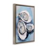 Stupell Industries Three Oyster Seashells Black Framed Floater Canvas Wall Art - 3 of 4