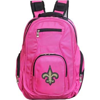 NFL New Orleans Saints Premium 19" Laptop Backpack - Pink