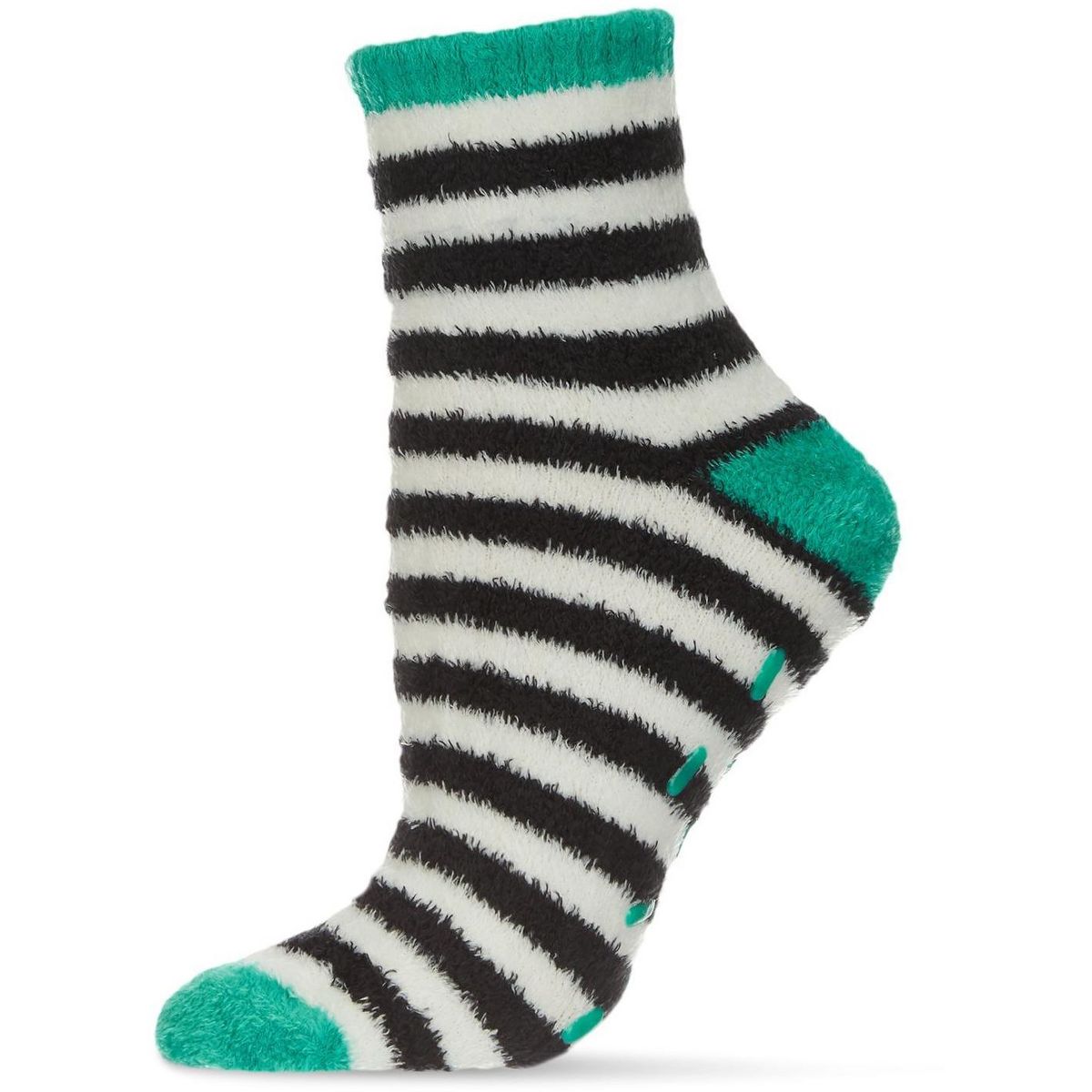 Memoi Colorblock Fuzzy Non-Skid Socks with Aloe - thumbnail 6