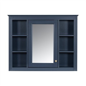 Tramull Modern Wall-Mounted Medicine Cabinet with Mirror, Bathroom Storage with Adjustable Shelves, Space-Saving Design - 1 of 4