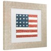 Trademark Fine Art - David Carter Brown Americana Quilt IV Matted Framed Art - 3 of 4