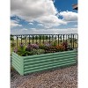 Rectangular Raised Garden Bed (2-Pack) Ergonomic Steel Planters,Healthy, Stress-Free Planting for Patios, Balconies & Small Spaces - 2 of 4