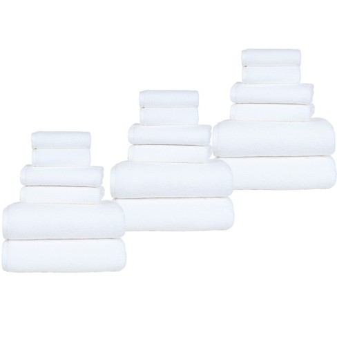 Lavish Home 3pc 60x24 Cotton Bath Rug Set, White : Target
