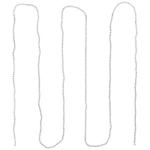 Northlight Lame Beaded Christmas Garland - 15' x .25" - Celestial Silver - Unlit - 1 of 4