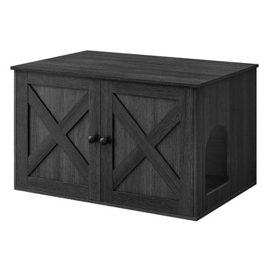 Feandrea Cat Litter Box Enclosure Litter Box Furniture Hidden with Removable Divider