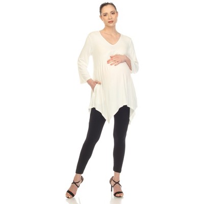 Maternity Empire Cut V-Neck Tunic Top