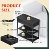 Side Table with 2 USB Ports and 2 Outlets, Flip Top End Table with Drawer and Storage Shelves, End Stand with Charging Station - 4 of 4