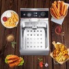 Dual-Tank Commercial Deep Fryer,  Stainless Steel Countertop Fryer Machine with Baskets and Lids - 4 of 4