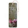 Dicksons A Caring Heart Pink Rose 6 inch Paper Tussled Bookmark with Coin Pack of 15 - 2 of 4