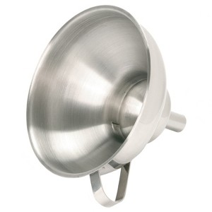 Norpro Heavy Duty Stainless Ssteel Wide Mouth Funnel with Removable Strainer, 5.5-Inch - 1 of 4