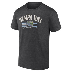 MLB Tampa Bay Rays Men's Bi-Blend Short Sleeve T-Shirt - 1 of 3