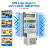 Pastry Display, Refrigerated Display - 8.8 Cu.Ft Commercial Countertop Pastry Fridge with Tempered Glass Door, LED Lighting, Adjustable Shelves, White - 3 of 4