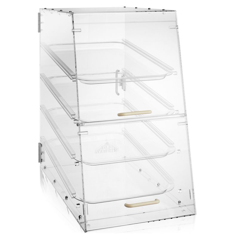 Olde Midway 4-Tier Acrylic Bakery Display Case with Trays, 2 of 8