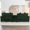 Whisen 111" Modern Sectional Sofa with Ottoman, USB Ports, Cup Holders & Large Storage Box - 3 of 4