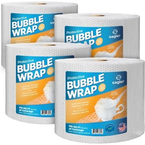 Bubble Cushion Wrap – 12"x175FT 1, 2 & 4 Pack, Perforated Every 12", Eco-Friendly, Lightweight, Extra Protection for Moving & Shipping - 1 of 4