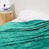 Home Mart Goods Full Size Turquoise Extra Soft Cozy Microfiber Throw Picnic Sofa Bed Blanket - 4 of 4