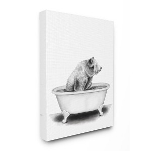 Stupell Industries Bear In A Tub Funny Animal Bathroom Drawing - 1 of 4