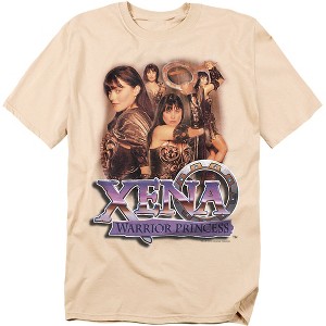 Xena Princess Collage Adult T-Shirt - 1 of 4