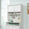 Craft Pro Series Hutch White - Sauder: Adjustable Shelf, Pegboard Back, Enclosed Cord Access - 2 of 4