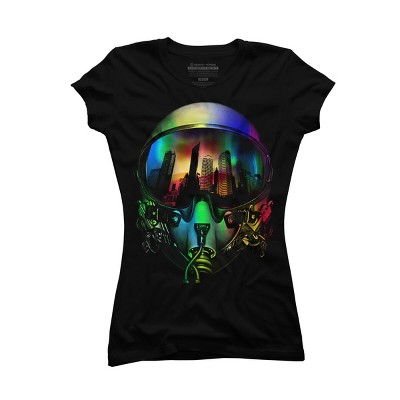 Junior's Design By Humans The Pilot By clingcling T-Shirt