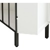 White Corner Cabinet,Glass Display Curio Cabinet,Corner Bookshelf Home Bar Furniture for Living Room Bedroom Office Hallway - 4 of 4