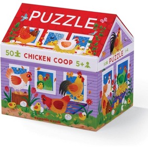 Crocodile Creek Chicken Coop Puzzle, 50-Piece Puzzle, 18" x 14", Ages 5 And Up - 1 of 3