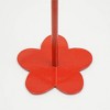 Gulches Floral Fusion Series Red Ceramic Tabletop Candle Holder 1 Pack - 3 of 4