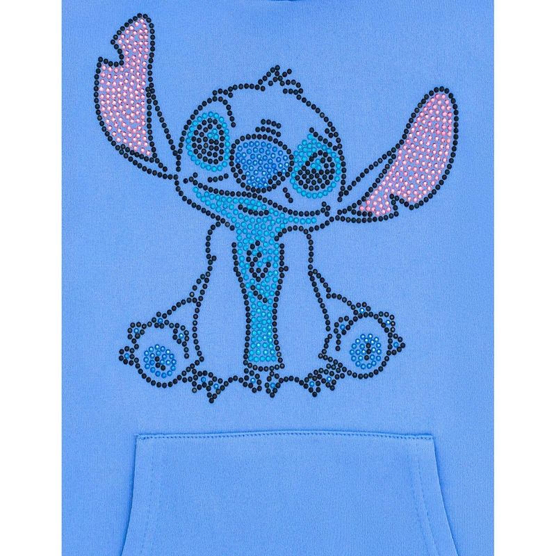 Disney Lilo & Stitch Girls French Terry Crossover Hoodie Toddler to Big Kid, 2 of 3