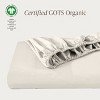 260 Thread Count Organic Cotton Percale Fitted Sheet by Bare Home - 2 of 4