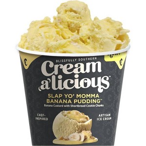 Creamalicious Slap Yo Momma Banana Pudding Ice Cream - 16oz - 1 of 4