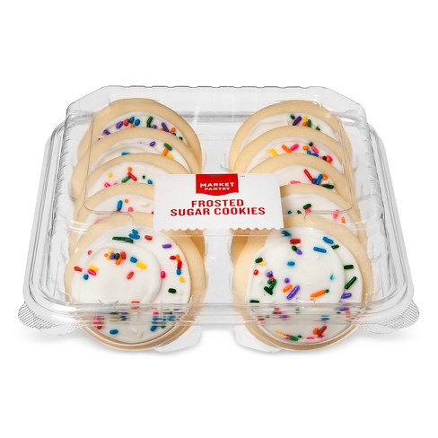 White Frosted Sugar Cookies And Bars - 10ct - Market Pantry™ : Target